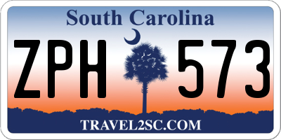 SC license plate ZPH573