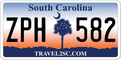 SC license plate ZPH582