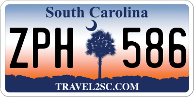SC license plate ZPH586