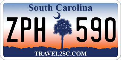 SC license plate ZPH590