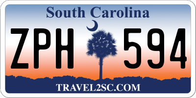 SC license plate ZPH594