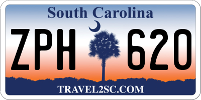SC license plate ZPH620