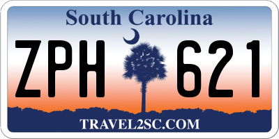 SC license plate ZPH621