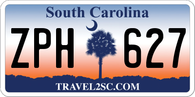 SC license plate ZPH627