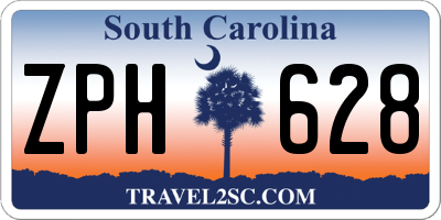 SC license plate ZPH628