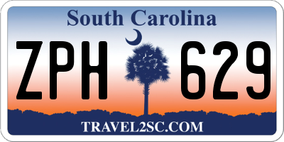 SC license plate ZPH629