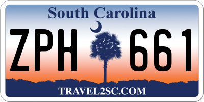 SC license plate ZPH661