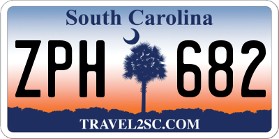 SC license plate ZPH682