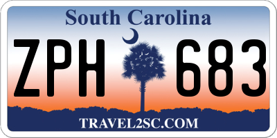 SC license plate ZPH683