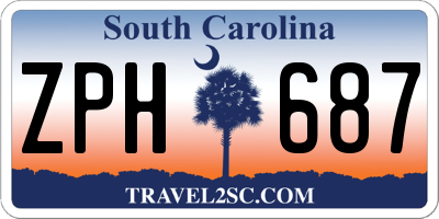 SC license plate ZPH687