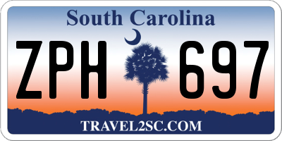 SC license plate ZPH697