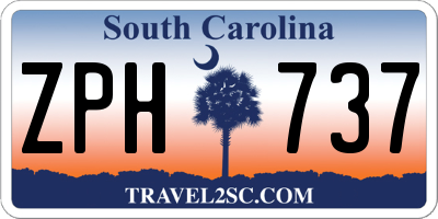 SC license plate ZPH737