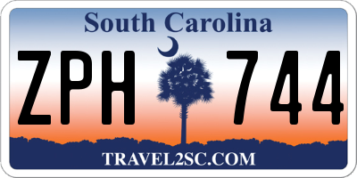 SC license plate ZPH744