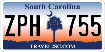 SC license plate ZPH755