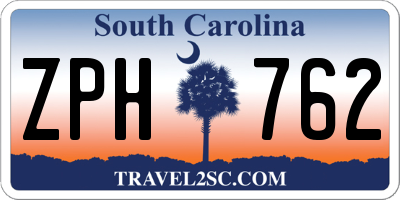SC license plate ZPH762
