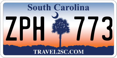 SC license plate ZPH773