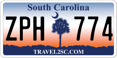 SC license plate ZPH774