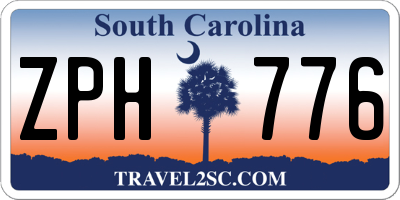SC license plate ZPH776