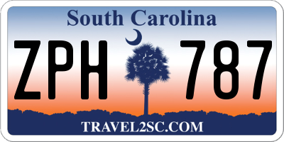 SC license plate ZPH787