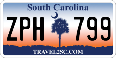 SC license plate ZPH799