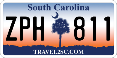 SC license plate ZPH811