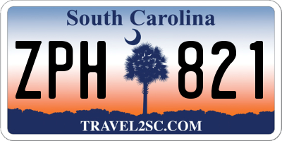 SC license plate ZPH821