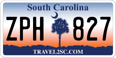SC license plate ZPH827