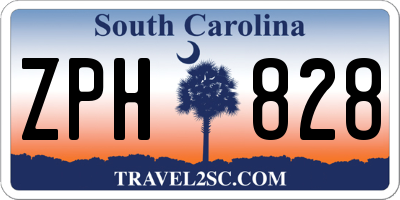 SC license plate ZPH828