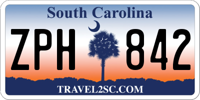 SC license plate ZPH842