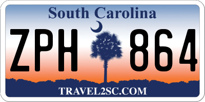 SC license plate ZPH864