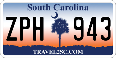 SC license plate ZPH943