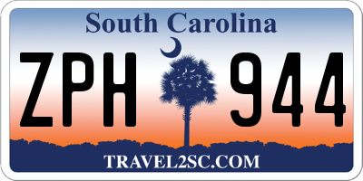 SC license plate ZPH944