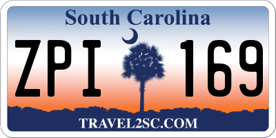 SC license plate ZPI169