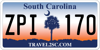 SC license plate ZPI170