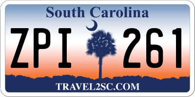 SC license plate ZPI261