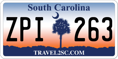 SC license plate ZPI263
