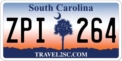 SC license plate ZPI264