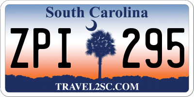 SC license plate ZPI295