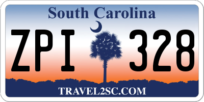 SC license plate ZPI328