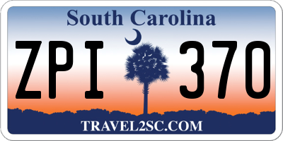 SC license plate ZPI370