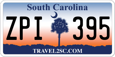 SC license plate ZPI395