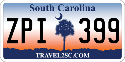 SC license plate ZPI399