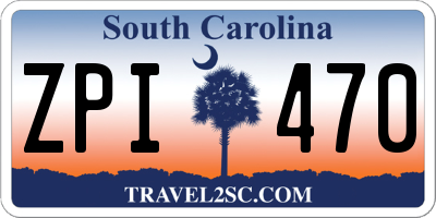 SC license plate ZPI470