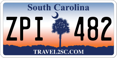 SC license plate ZPI482