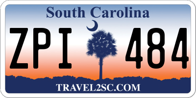 SC license plate ZPI484