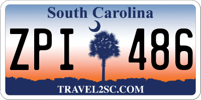 SC license plate ZPI486
