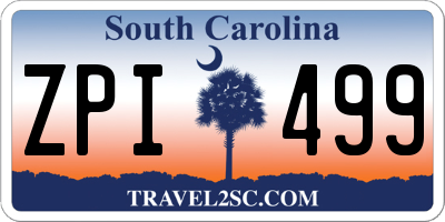 SC license plate ZPI499