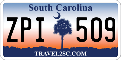 SC license plate ZPI509
