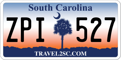 SC license plate ZPI527