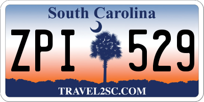 SC license plate ZPI529